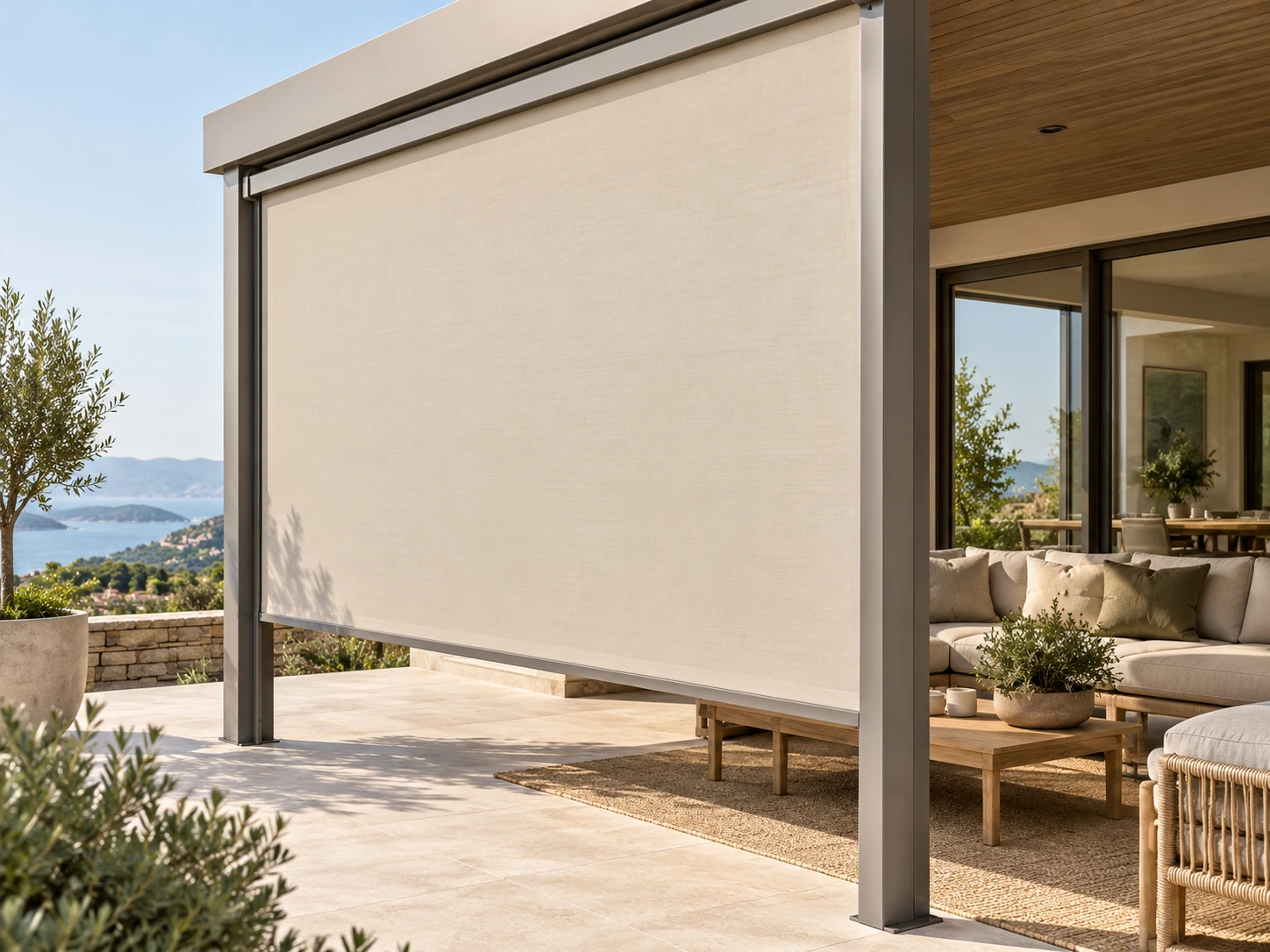 Toldo vertical instalado por Multilonas